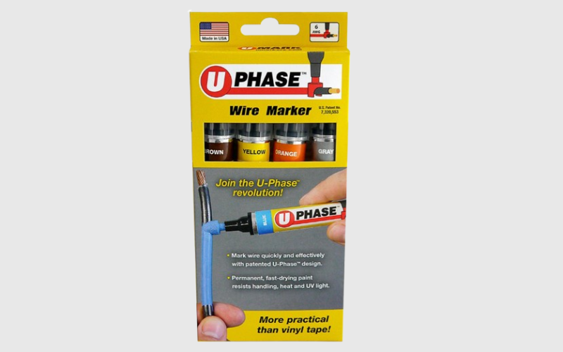U-Phase Three Phase Assortment Wire Marker 4pk